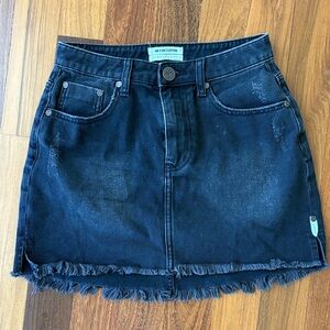 One Teaspoon Dark Denim Mini Skirt